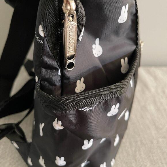 Lesportsac Black Miffy Double Trouble Backpack NWT main image 5